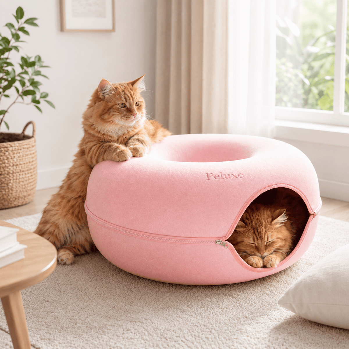 Peluxe™ CatHalo – Cama Interactiva 4 en 1 para Gatos