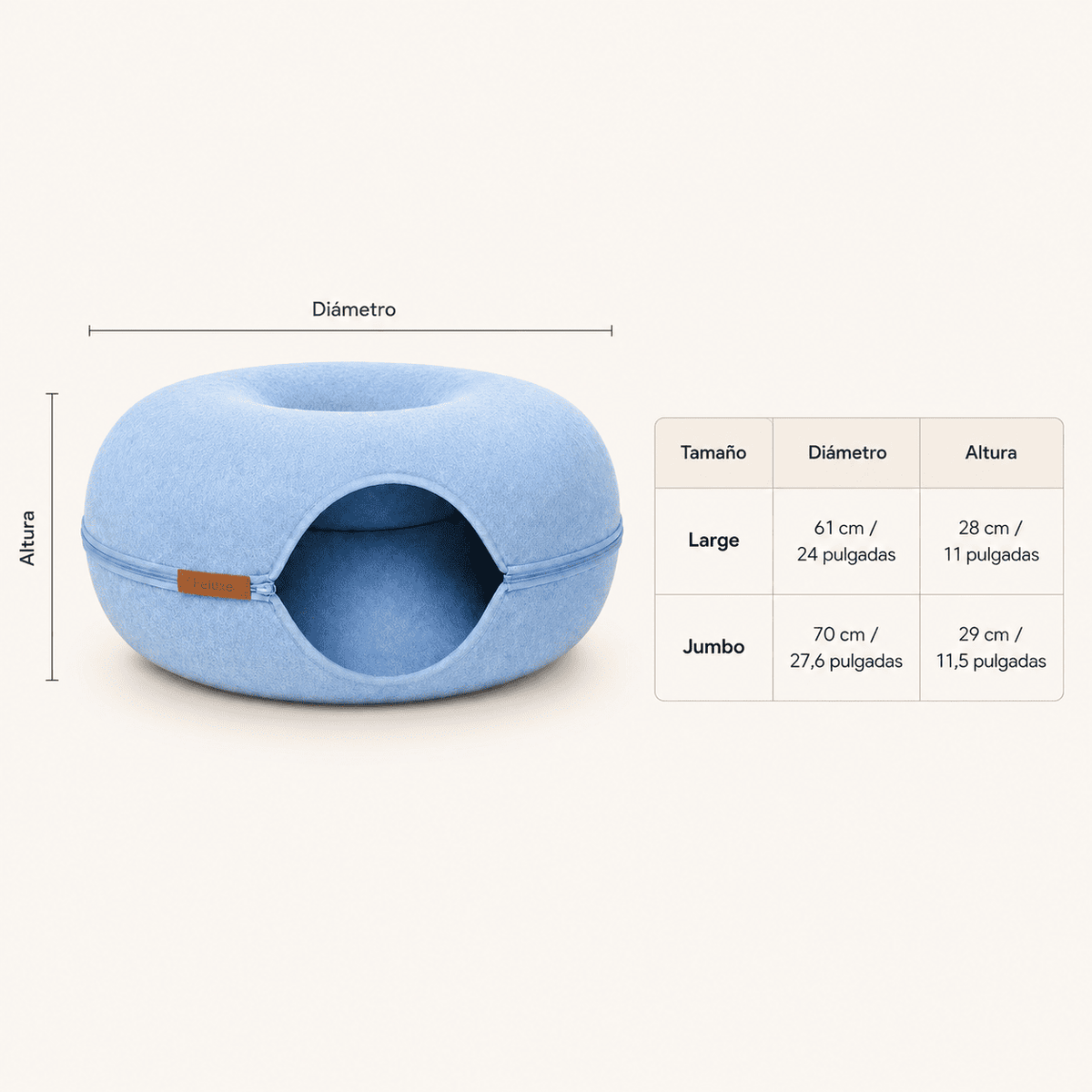 Peluxe™ CatHalo – Cama Interactiva 4 en 1 para Gatos