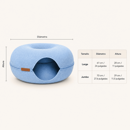 Peluxe™ CatHalo – Cama Interactiva 4 en 1 para Gatos
